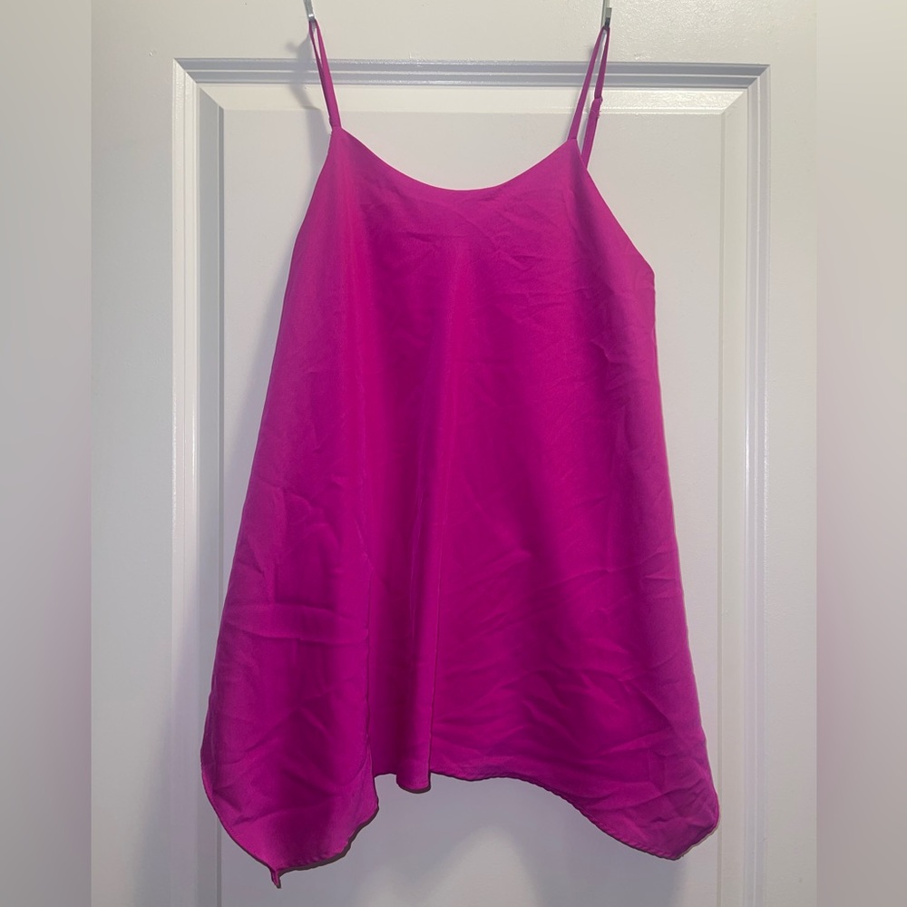 Trapeze blouse fuschia pink top small